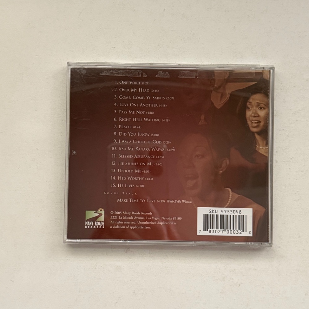 Gladys Knight and the Saints Unified Voices CD One Voice, Many Roads Records - Picture 3 of 5